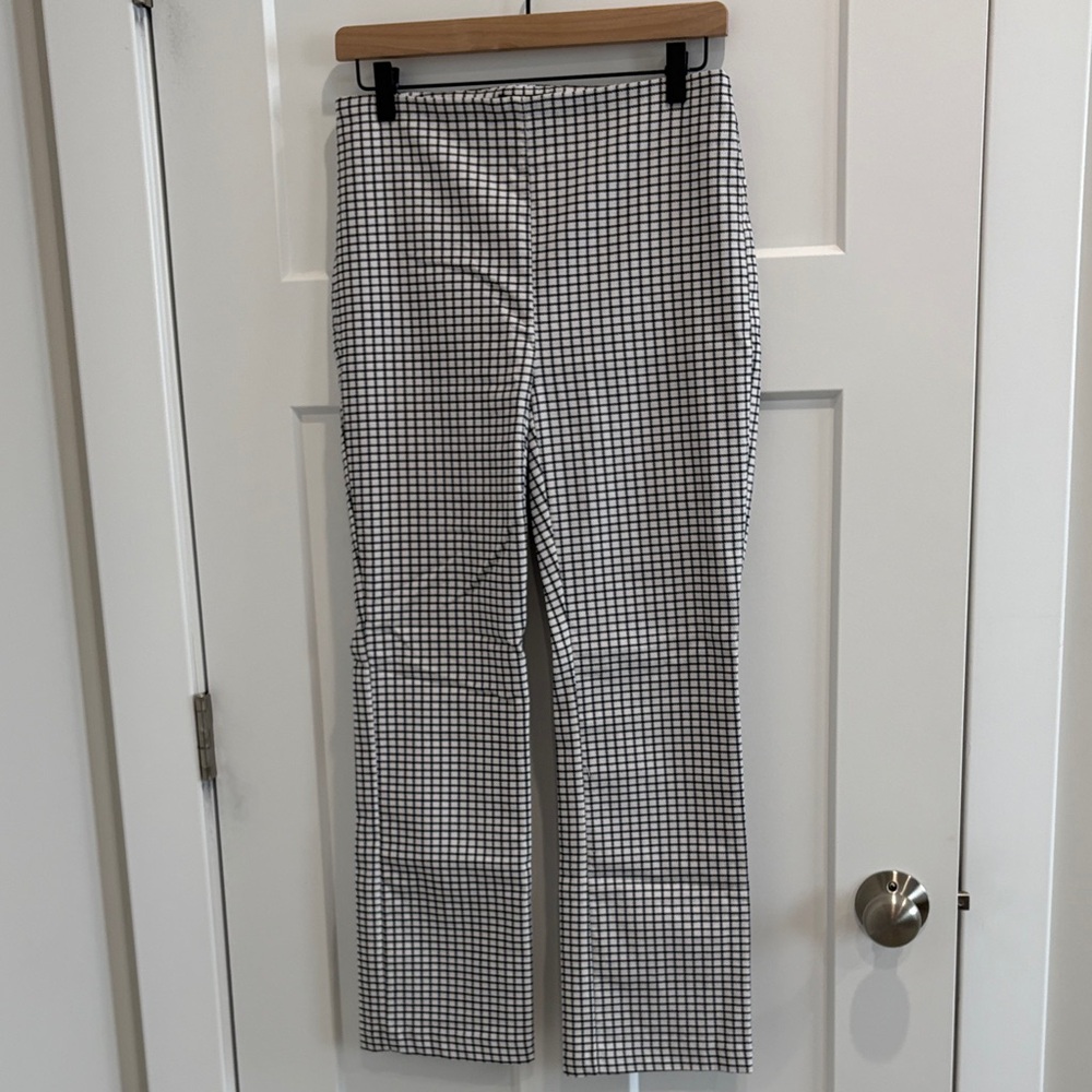 Rachel Zoe Black & White Windowpane Pants